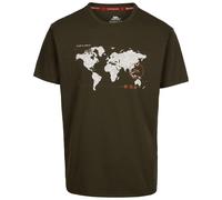 Trespass Mens Ohio Map TP75 T-Shirt - Dark Vine - Dark Vine - S