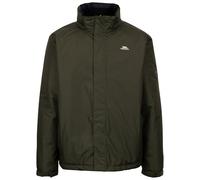 (L, Dark Vine) Trespass Mens Padded Jacket With Hood Farmcott