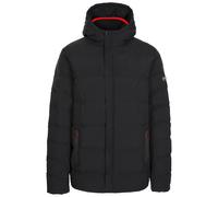 (L, Black) Trespass Mens Padded Jacket Hood Quilted Habbton