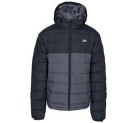 Trespass Mens Padded Jacket Oskar - Contrast Zip, Full Cuffs Elastication, Grown on Hood, Padded Quilted, Rounded Dip Back, 2 Pockets, Wind-Resistant, Water-Resistant