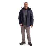 Trespass Mens Padded Waterproof Jacket Fyfinn - Men's Water Repellent Hooded Jacket, Padded Winter Coat For Travelling Walking, Everyday Outerwear Jacket with Pockets