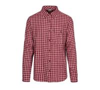 Trespass Mens Participate Checked Cotton Shirt - Red - XXS - Red - 100% Mixed