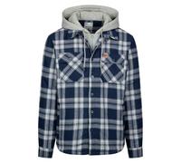Trespass Mens Randie Checked Shirt Jacket - Navy - XL - Navy - 100% Mixed