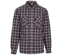 Trespass Mens Rapeseed Check Shirt - Dark Grey - L - Dark Grey - 100% Cotton