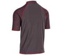 Men's Trespass Mens Theo Short Sleeve UV Protect Rash Vest - Dark Grey - Size: 40/Regular