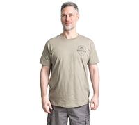 Trespass Men's Rawhider T-Shirt with Chest Print - Oatmeal, Small
