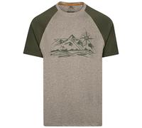 Trespass Mens Round Neck T-Shirt Fullmer Marshland Marl in Size - S