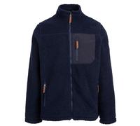 Trespass Men's Sherpa Fleece Jacket Buck B - Fluffy Zip Up Fleece Jacket, Mens Full Zip Fleece Borg Sherpa Jacket, Sweatshirt Top with Pockets, Mesh Lined Jumper Jacket Navy