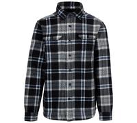 Trespass Mens Shirt Black Microfleece Checkley