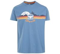 Trespass Mens T-Shirt Casual Short Sleeve Wicking Quickdry Cromer Denim Blue