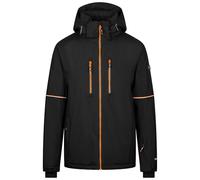 Trespass Mens Ski Jacket Joseph - Padded, Waterproof, Windproof, Detachable Hood, Water Repellent Zips, Chest & Lower Pockets, Snowskirt, Ventilation, Adjustable Cuffs, Polyester Shell Black