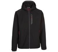 Trespass Mens Softshell Jacket Adjustable Fixed Hood Chin Guard Marlon B