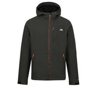 Trespass Mens Softshell Jacket Dante - Grown on Hood, 2 Zip Pockets, Adjustable Cuff, Contrast Zipper, Bonded Back, Logo