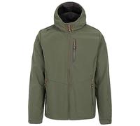 Trespass Mens Softshell Jacket Marlon B - Men's Water Repellent Jacket, Outdoor Hooded Softshell Jacket, Casual Walking Hiking Trekking Coat with Pockets