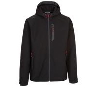 (M, Black) Trespass Mens Softshell Jacket Zip Pockets Marlon