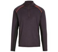 Trespass Mens Stan Thermal Top - Dark Grey Marl - XL - Dark Grey Marl - 50% Merino Wool/50% Polyester