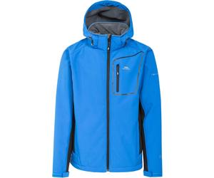Trespass Mens Strathy II Softshell Hooded Jacket Coat - Blue - S