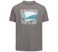 Trespass Mens T-Shirt Gallon - Casual, Quick Dry, Round Neck, Short Sleeves, Chest Print, Woven Loop Label, Knitted, 60% Cotton, 40% Polyester