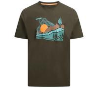 Trespass Mens T-Shirt Murray - Quick Dry, Short Sleeves, Round Neck, Chest Print, Sideseam Tab, Knitted, 60% Cotton, 40% Polyester, 180gsm