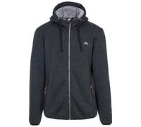 Trespass Men's Tableypipe Warm Fleece Jacket 500gsm, black marl, XXL UK
