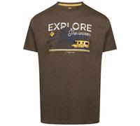 Trespass Men's Thelon Printed Casual T-Shirt in Medium Beige | Size: XS Trespass Medium Beige XS