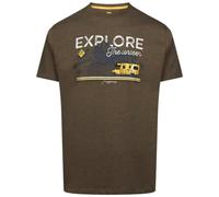 Trespass Mens Thelon Printed Casual T-Shirt - Marshland Marl - XXL - Marshland Marl - 60% Cotton/40% Polyester