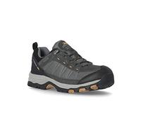 Trespass Mens Walking Shoes Scarp B - Waterproof Breathable Membrane, Gusseted Tongue, Durable Toe Guard, Cushioned Midsole, Contoured Footbed, EVA Rubber Outsole