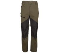 Trespass Men's Walking Trousers Gratwich - Flat Waist, Elasticated Side Panels, Front Fly, 4 Zip Pockets, Articulated Knees, Zip Off Legs, Contrast Panels