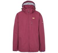Trespass WEIR Waterproof Rain Jacket With Concealed Hood - prune, S