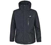 Trespass Mens Waterproof Windproof Jacket Corvo Black in Size - S