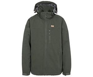 Trespass Mens Weir Waterproof Jacket Olive XXS Adjustable Hood Taped Seams Windproof 5000mm