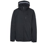 Trespass Men's Weir Waterproof Rain Jacket With Concealed Hood, Black, XXL UK