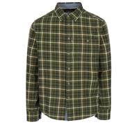 Trespass Mens Withnell Chest Pocket Button Down Collar Shirt in Green Check - Size Small