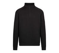 Trespass Mens Zakery Half Zip Sweatshirt (Black) - Size X-Large