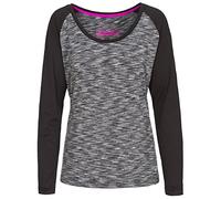 Trespass Miso, Grey Marl, XXS, Quick Dry Longsleeved Active Top for Women, XX-Small / 2X-Small / 2XS, Grey