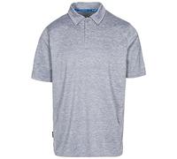 Trespass Monocle Mens Polo Top Casual Gym T shirt in Grey & Navy