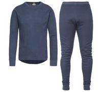 Trespass Mens Womens Thermal Underwear Base Layer Top & Bottoms Navy