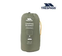 Trespass Camping Blanket Coorie - Multi Function Padded Blanket with Snap Fasteners, Travel Blanket with Stuff Sack, Camping Accessories Throw Blanket