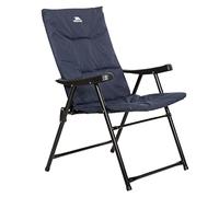 Trespass Paddy Folding Camping & Garden Deck Chair - Foam Padded Seat, Steel Frame, Foldable Lightweight 3.8kg, H93 x W60 x D60cm
