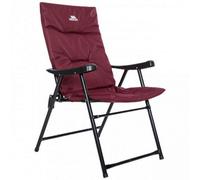 Trespass Paddy Folding Padded Deck Chair Maroon (One Size)