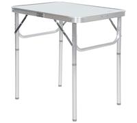 Trespass Portable Camping Table - White/Silver - One Size