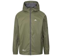 Zip-up waterproof hooded jacket Trespass Qikpac Green XS