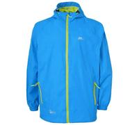 Trespass Adults Waterproof Jacket Qikpac - Lightweight Packaway Raincoat, 2 Zip Pockets, Full Body Front Zip, Adjustable Hood, Storm Flap, Ventilated Back, Foldable Packs in Pouch