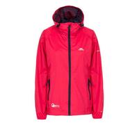 Trespass Womens Waterproof Jacket Qikpac - Shell Rain Jacket, 2 Zip Pockets, Full Body Length Front Zip, Adjustable Grown On Hood, Ventilated Back Yoke, Packs Away in Pouch