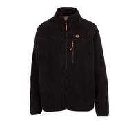 Trespass Quake Leather Trim Fleece Jacket In Black Black XXL