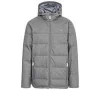Trespass Sadler, Dark Grey Marl, XXS, Warm Down Jacket with Hood, 80% Down for Men, XX-Small / 2X-Small / 2XS, Grey