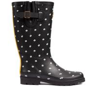 Trespass Samira Floral Wellington Boots In Black Black 9