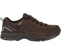 Trespass Men's Walking Shoes Scarp B – Waterproof, Gusseted Tongue, Cushioned Midsole, Leather Coffee