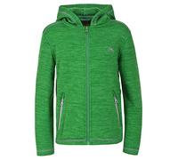 Trespass Shaw, Clover Marl, 5/6, Warm Fleece Jacket with Hood 230gsm for Kids / Boys, Age 5-6, Grey