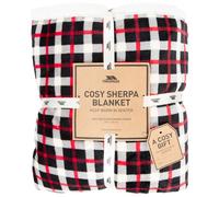Trespass Sherpa Blanket 200cm x 140 Fleece Gift Packaging Vallon